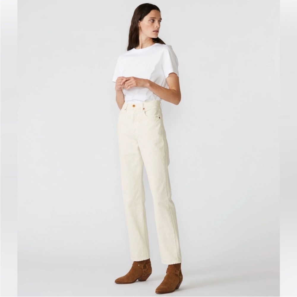 SLVRLAKE London straight jeans ecru
